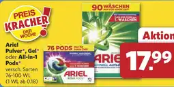Combi Ariel Pulver, Gel oder All-in-1 Pods aanbieding