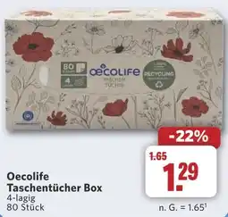 Combi Oecolife Taschentücher Box aanbieding