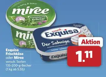 Combi Exquisa Frischkäse oder Miree aanbieding