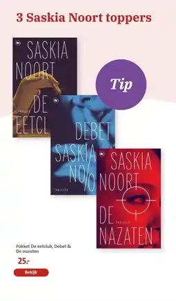 Bruna Pakket De eetclub, Debet & De nazaten aanbieding