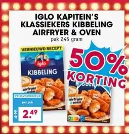 Boon`s Markt IGLO KAPITEIN'S KLASSIEKERS KIBBELING AIRFRYER & OVEN aanbieding