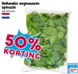 Boon`s Markt Hollandse ongewassen spinazie aanbieding