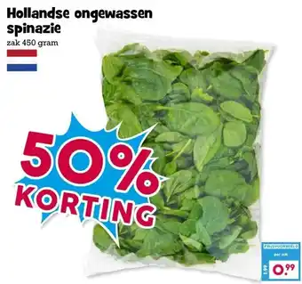 Boon`s Markt Hollandse ongewassen spinazie aanbieding