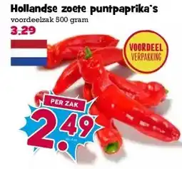 Boon`s Markt Hollandse zoete puntpaprika's aanbieding