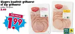 Boon`s Markt Slagers kwaliteit grillworst of kip grillworst aanbieding