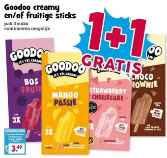 Boon`s Markt Goodoo creamy en/of fruitige sticks aanbieding