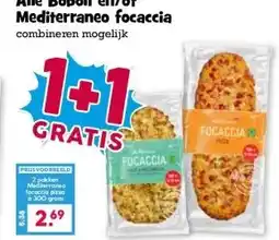 Boon`s Markt Alle Boboli en/of Mediterraneo focaccia combineren mogelijk aanbieding