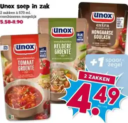 Boon`s Markt Unox soep in zak aanbieding