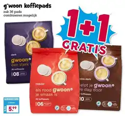Boon`s Markt g'woon koffiepads aanbieding