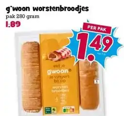Boon`s Markt g'woon worstenbroodjes aanbieding