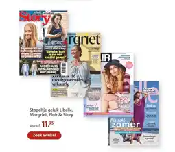 Bruna Stapeltje geluk Libelle, Margriet, Flair & Story aanbieding