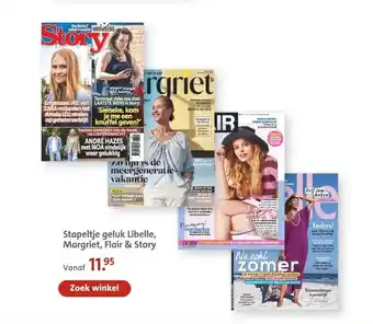 Bruna Stapeltje geluk Libelle, Margriet, Flair & Story aanbieding