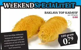 Boon`s Markt BAKLAVA TOP KADAYIF aanbieding