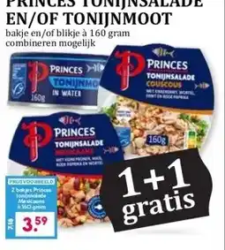 Boon`s Markt PRINCES TONIJNSALADE EN/OF TONIJNMOOT aanbieding
