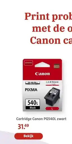 Bruna Cartridge Canon PG540L zwart aanbieding