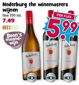 Boon`s Markt Nederburg the winemasters wijnen aanbieding