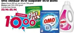 Boon`s Markt Omo vloeibaar en/of waspoeder en/of Biotex aanbieding
