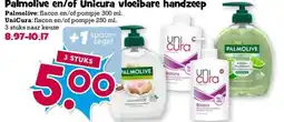 Boon`s Markt Palmolive en/of Unicura vloeibare handzeep aanbieding