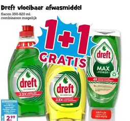 Boon`s Markt Dreft vloeibaar afwasmiddel aanbieding