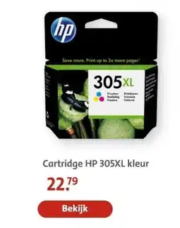 Bruna Cartridge HP 305XL kleur aanbieding