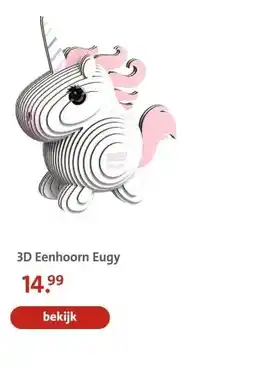 Bruna 3D Eenhoorn Eugy aanbieding