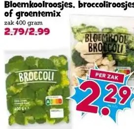 Boon`s Markt Bloemkoolroosjes, broccoliroosjes of groentemix aanbieding