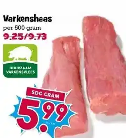 Boon`s Markt Varkenshaas per 500 gram aanbieding