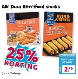 Boon`s Markt Alle Duca Streetfood snacks aanbieding