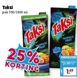 Boon`s Markt Taksi aanbieding