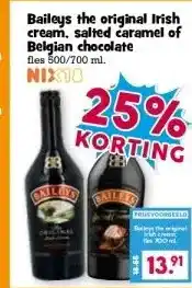 Boon`s Markt Baileys the original Irish cream, salted caramel of Belgian chocolate aanbieding