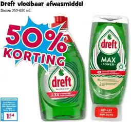 Boon`s Markt Dreft vloeibaar afwasmiddel aanbieding