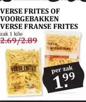 Boon`s Markt VERSE FRITES OF VOORGEBAKKEN VERSE FRANSE FRITES aanbieding