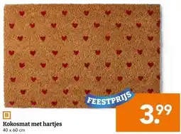 Blokker Kokosmat met hartjes aanbieding