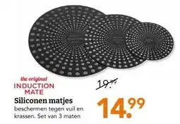 Blokker Siliconen matjes beschermen tegen vuil en krassen. Set van 3 maten aanbieding