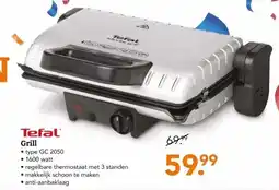 Blokker Tefal Grill aanbieding