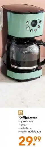 Blokker Koffiezetter • glazen kan aanbieding