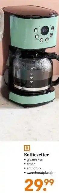 Blokker Koffiezetter • glazen kan aanbieding