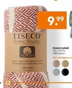 Blokker Zomers plaid aanbieding