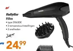 Blokker BaByliss Föhn aanbieding