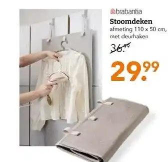 Blokker brabantia Stoomdeken aanbieding
