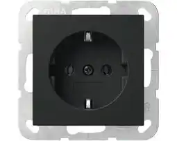 Hornbach GIRA System 55 Stopcontact 1-voudig RA zwart mat 4188005 aanbieding