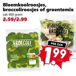 Coop Bloemkoolroosjes, broccoliroosjes of groentemix aanbieding