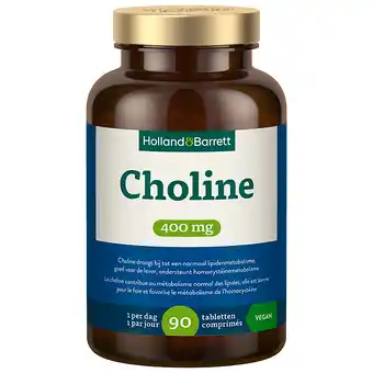 Holland & Barrett Holland & Barrett Choline 400mg - 90 tabletten aanbieding