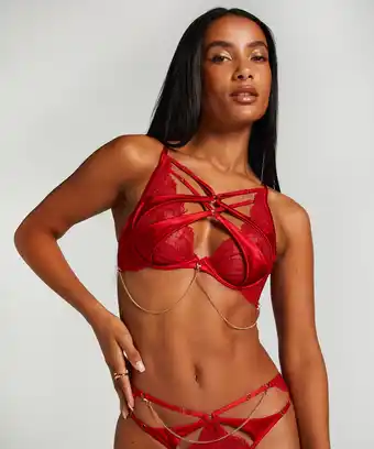 Hunkemoller Hunkemöller Niet-voorgevormde beugel bh Chayna Rood aanbieding