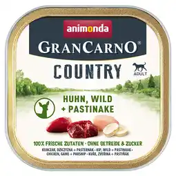Zooplus Voordeelpakket: 44x150g animonda GranCarno Adult Country Kip, Wild & Pastinaak Honden Natvoer aanbieding