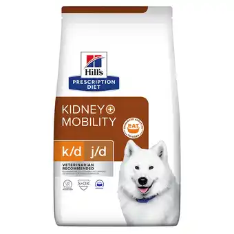 Zooplus 4kg Kidney+Mobility k/d j/d Hill's Prescription Diet Hondenvoer aanbieding