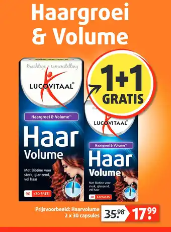 Lucovitaal Haargroei & Volume aanbieding