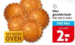 Hoogvliet Mini gevulde koek Pak met 5 stuks aanbieding