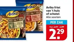Hoogvliet Aviko friet van 't huis of schotel aanbieding