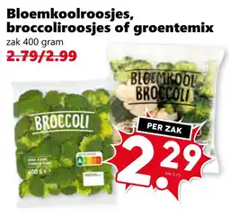 CoopCompact Bloemkoolroosjes, broccoliroosjes of groentemix aanbieding